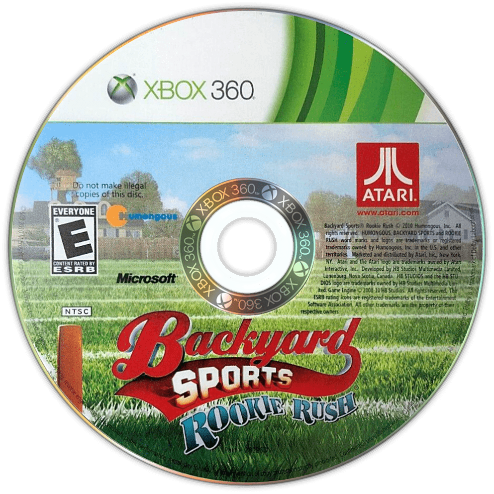 Backyard Sports: Rookie Rush back cover for Xbox 360